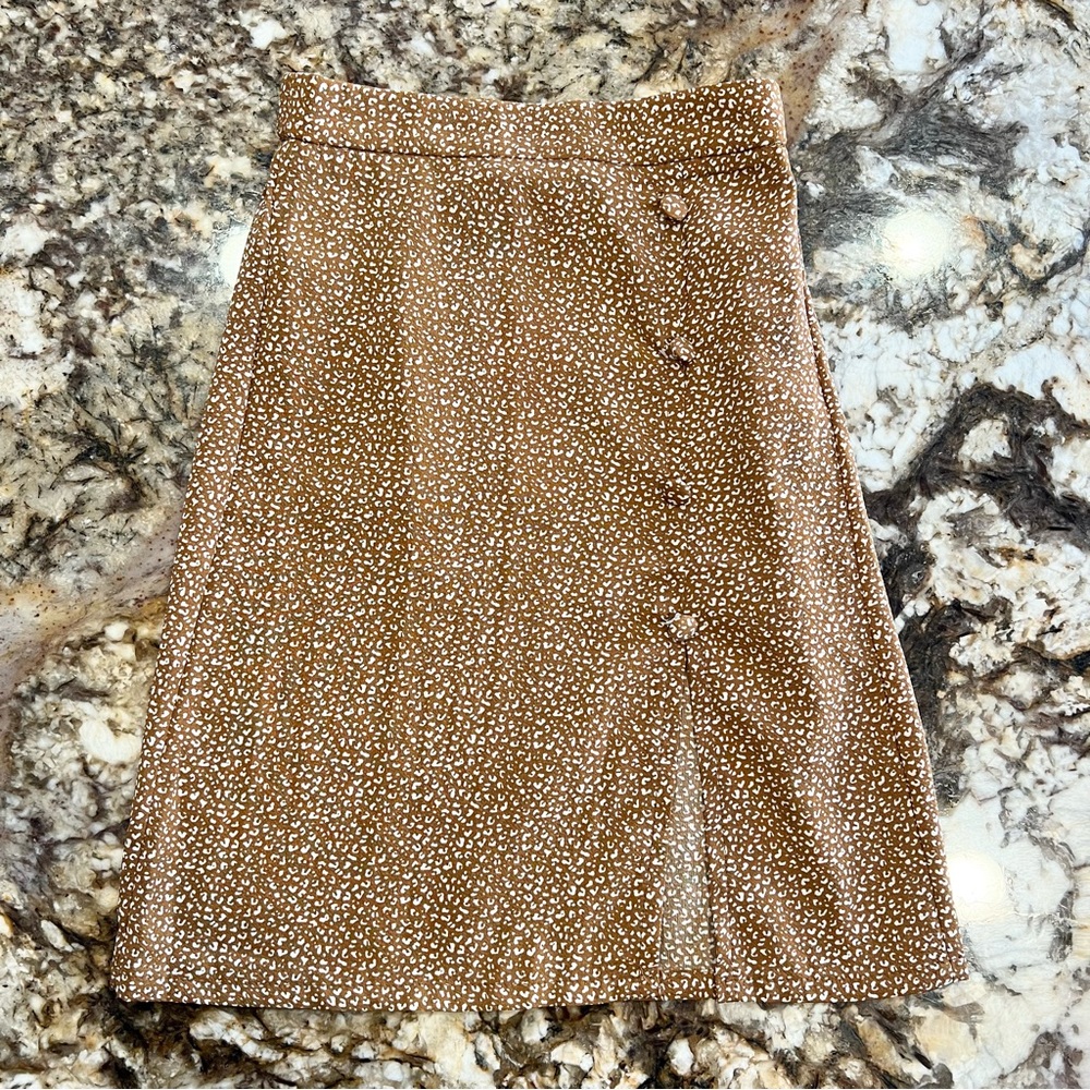 NWT Bailey’s Blossom Leopard Print Skirt